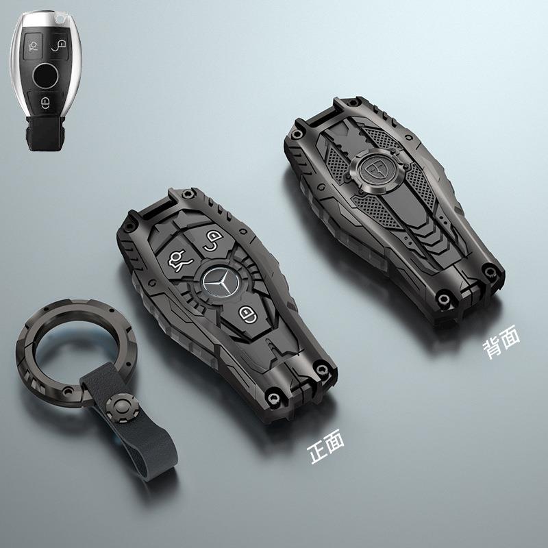 适用奔驰钥匙套新e300lC260包A180级glcGLA200EQC350车钥匙壳扣