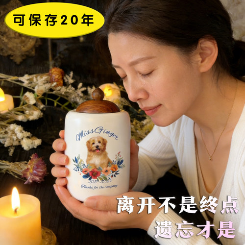 陶瓷密封防潮宠物骨灰盒