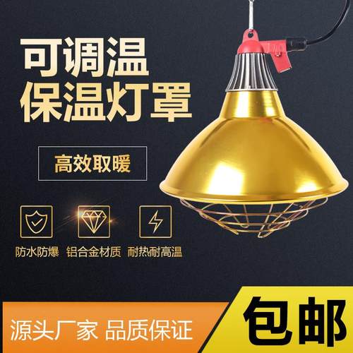 养殖保温灯兽用仔猪小鸡取暖灯泡灯罩育雏加热灯座带线 线烤灯猪