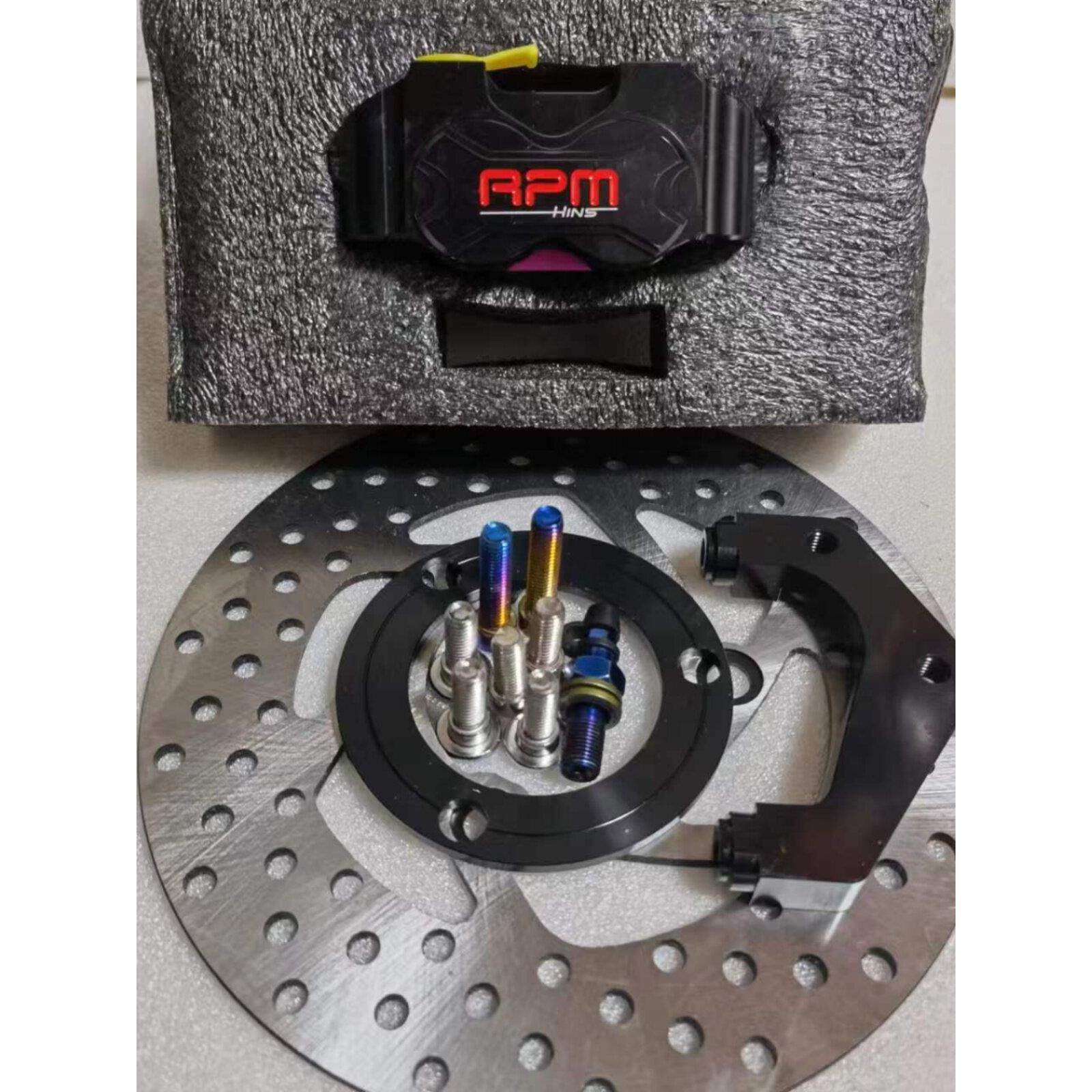 电动车前卡钳刹车小辐射套件大碟27芯30芯法士特减震福喜小龟酷奇