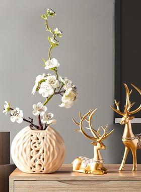 家居客厅现代简约玄关装饰摆设工艺术品小鹿电视酒柜创意轻奢摆件