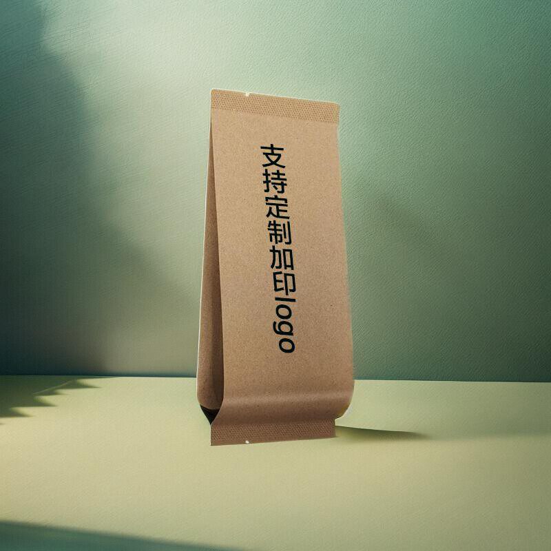 加厚17丝牛皮纸袋茶叶包装袋子小号迷你复古定制加印logo内袋泡袋