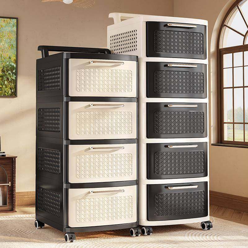 中古风收纳柜抽屉式客厅零食柜卧室落地带轮床头柜大可移动置物架,收纳整理,书桌收纳置物架,淘宝优惠券,粉丝福利购,淘宝优惠卷