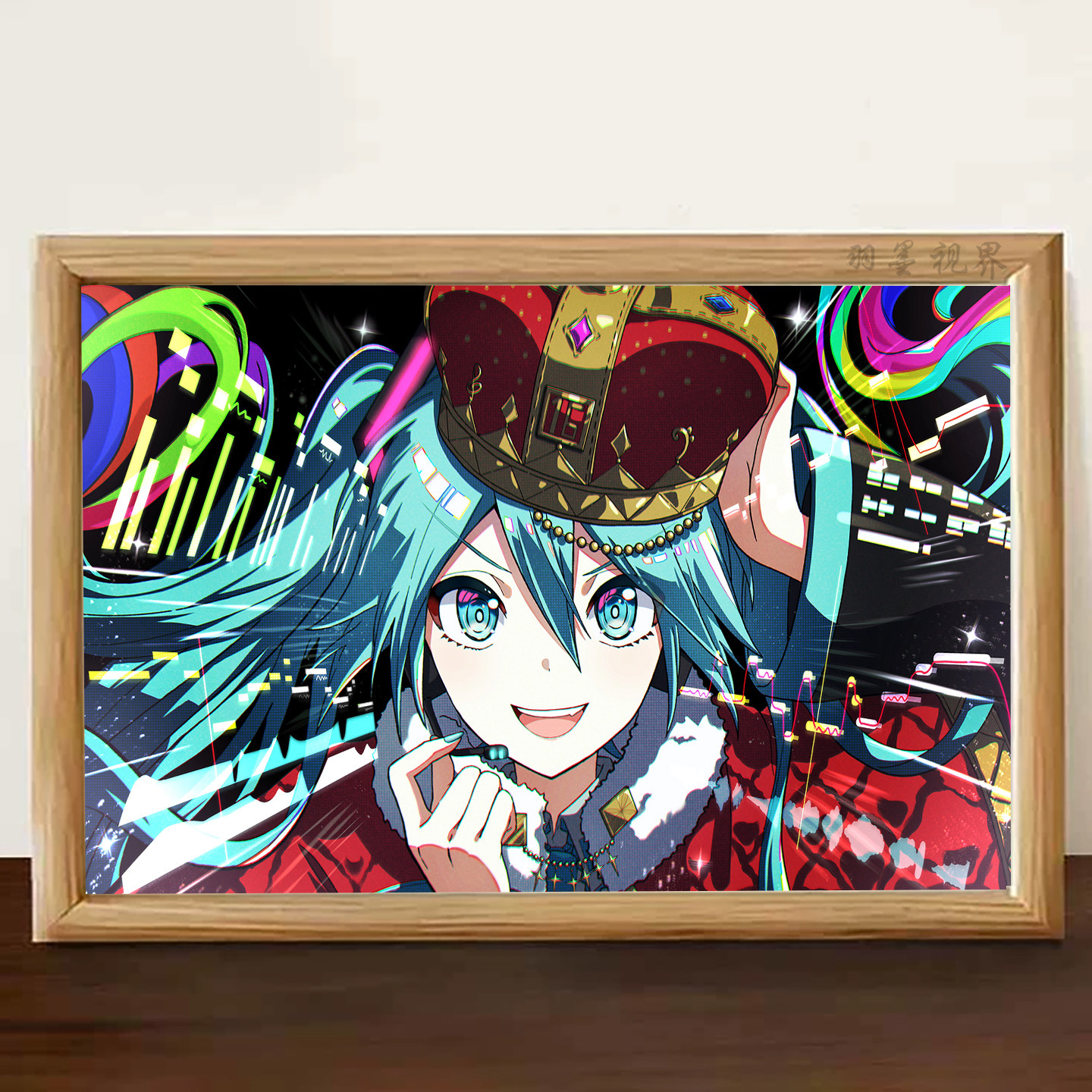 初音未来皇冠主题相框摆件