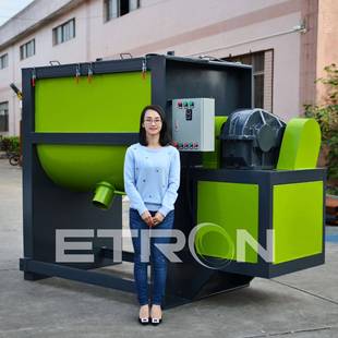 广东不锈钢卧式 混料机养殖饲料发酵罐固液混合搅拌机厂家粉体