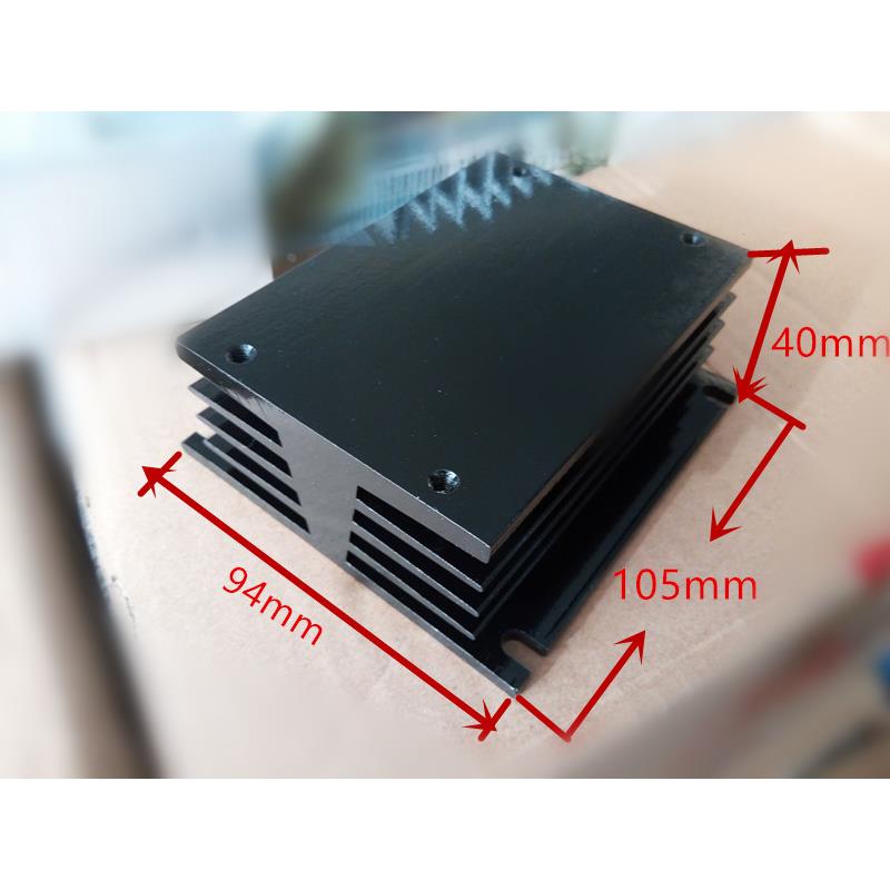 FULRD小体积铝合金型材散热器SSR三相固态继电器铝座105x94x40MM