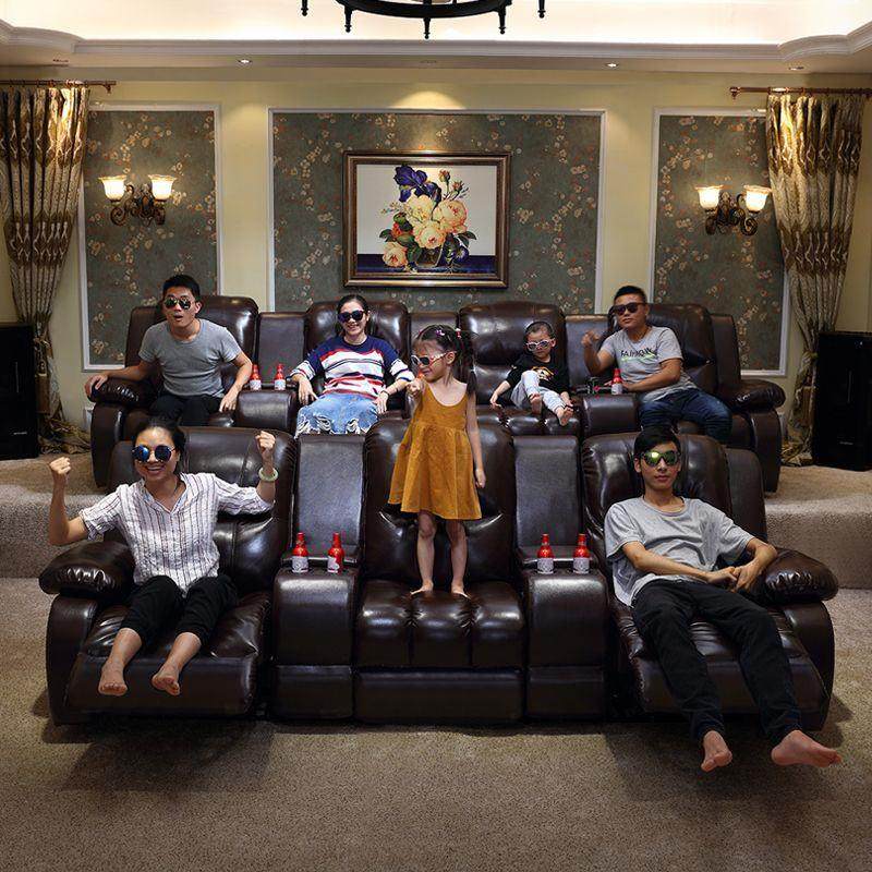 家庭影院沙发头等太空电动功能舱真皮沙发私人影视厅影音室沙发