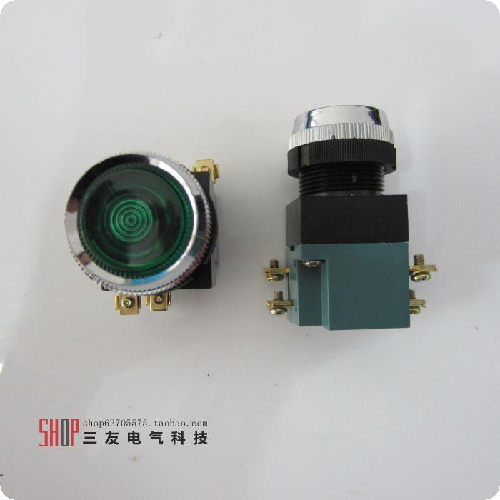 la19按钮开关自动复位一常开常闭点动控制按钮带灯220v380v