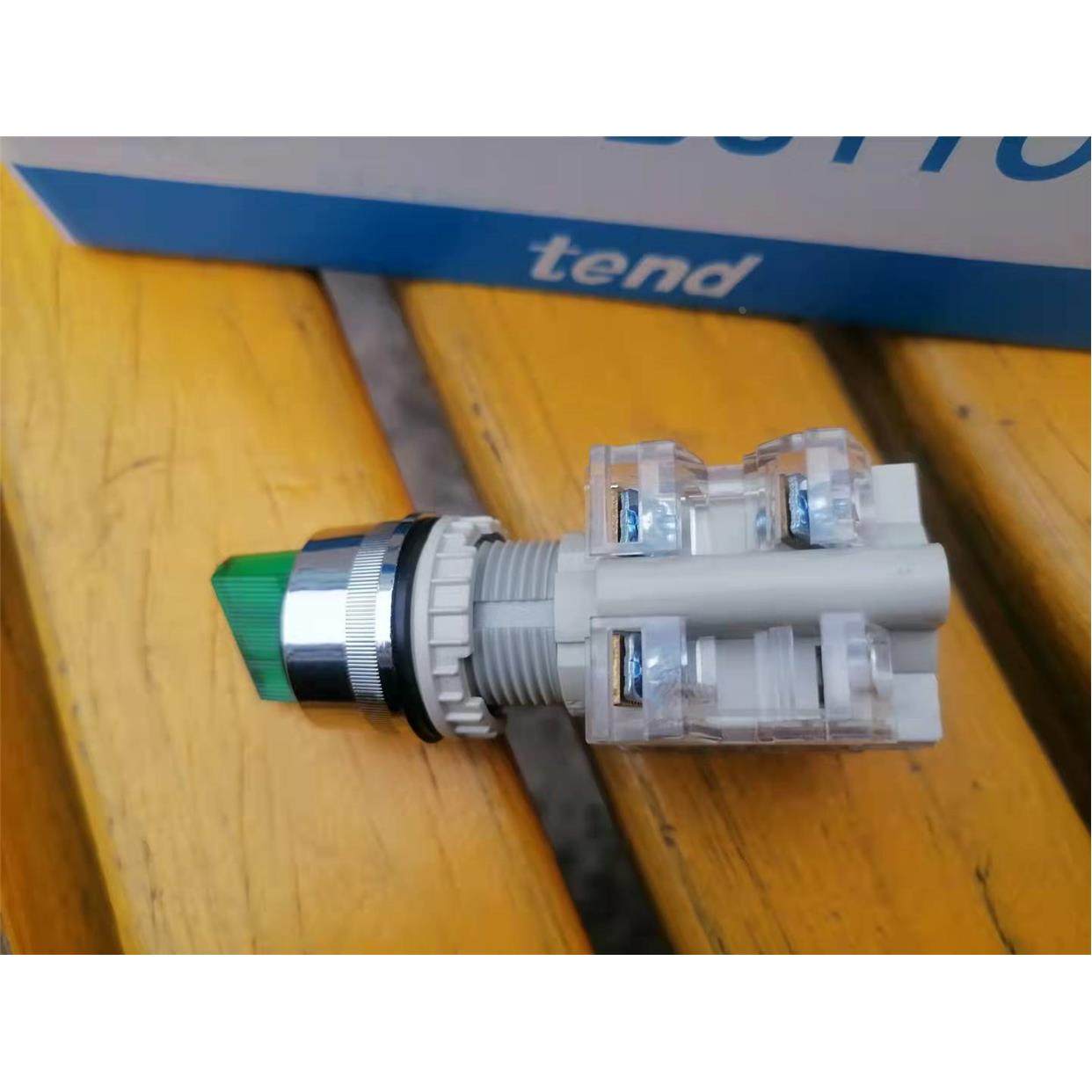 自锁带灯按钮开关T2TSR-1C选择转换开关2档带锁 安装22mm24V220V