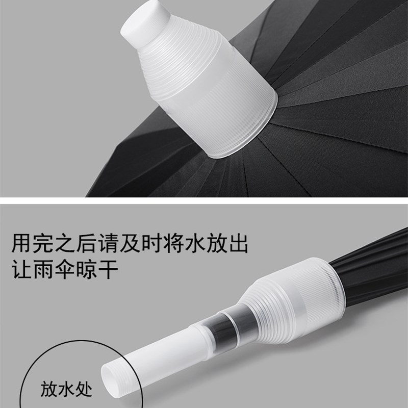 16骨防水套雨伞大号双人自动长柄直C杆G伞防漏水汽车广告伞印制lo