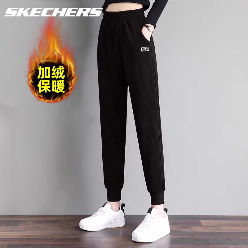 斯凯奇女裤2025新款爆款秋冬加绒