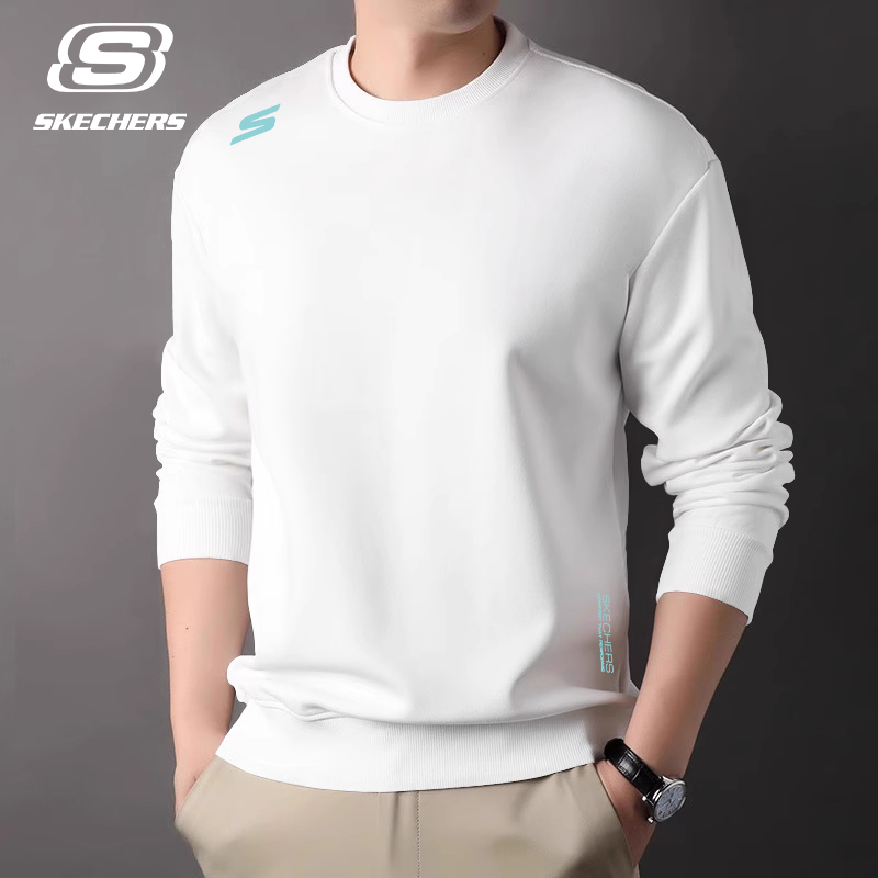 斯凯奇卫衣男士休闲圆领运动长袖