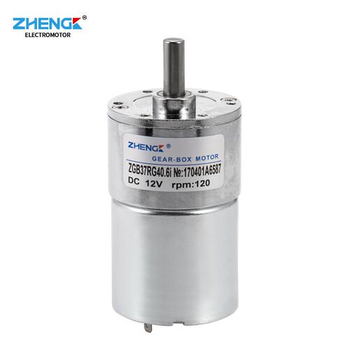 ZGB37RG永磁直流减速电机有刷12V/24V正反大扭力马达慢速调速旋转