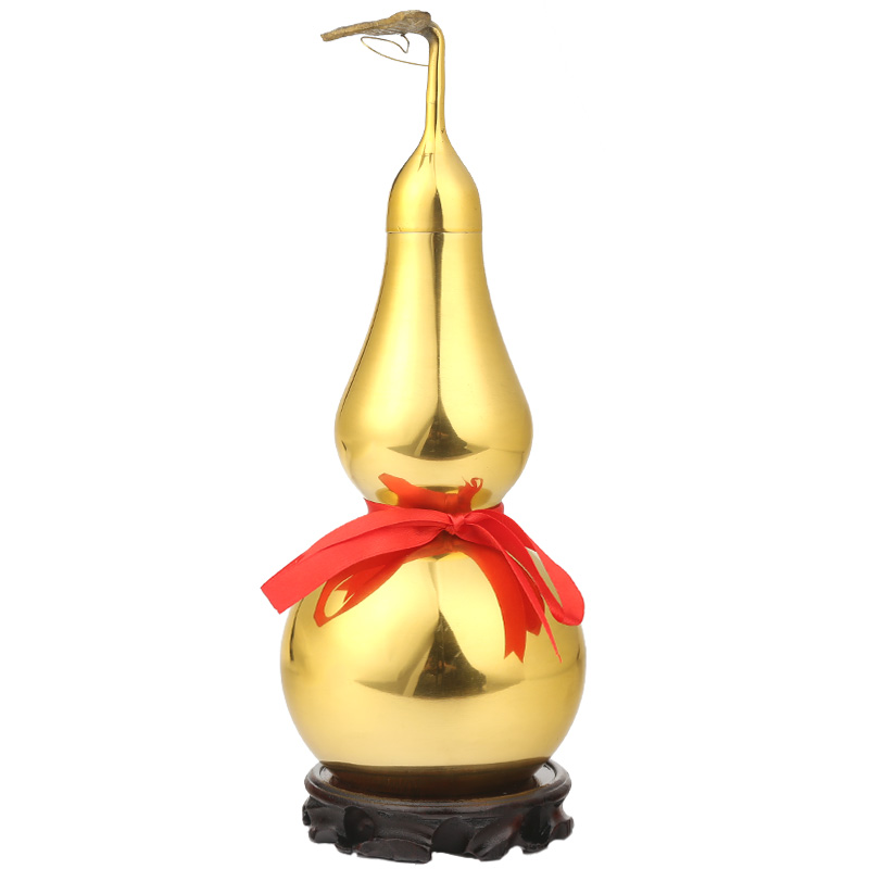 纯铜葫芦摆件开口铜葫芦大小号八卦百草明咒葫芦挂件