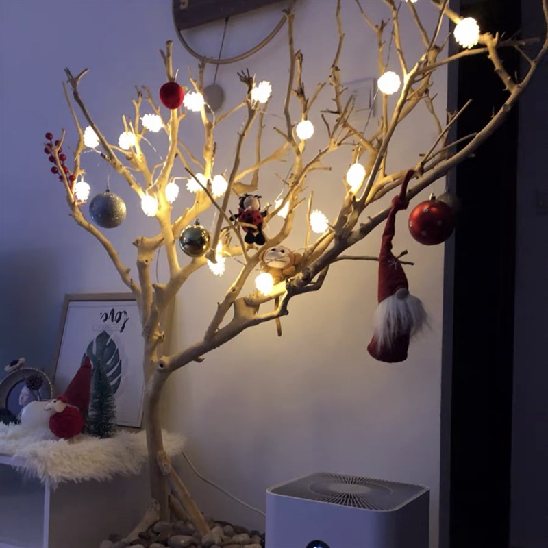 干树枝许愿树仿真树原木树枝装饰树天然树去皮树枝造型树庭院枯树