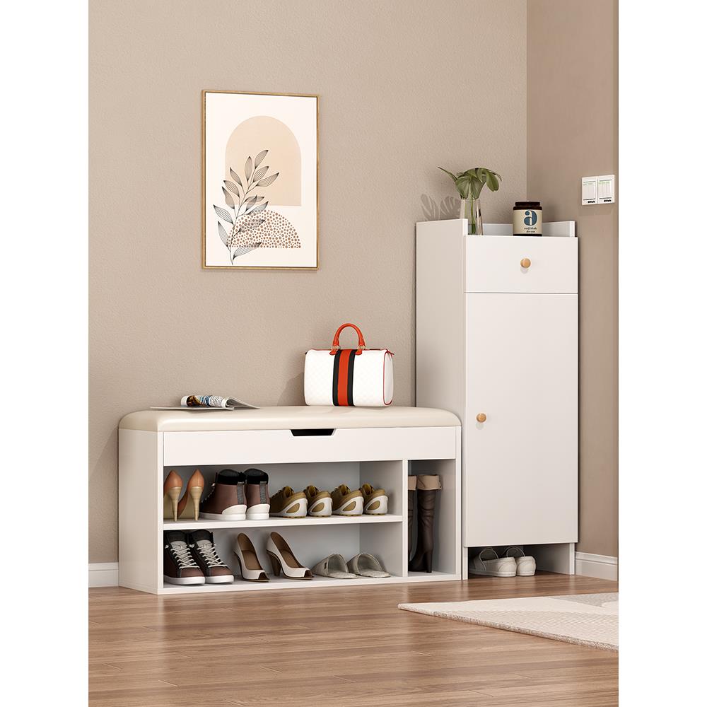 换鞋凳家用门口可坐入户玄关靠墙收纳储物穿鞋凳鞋柜一体组合鞋架