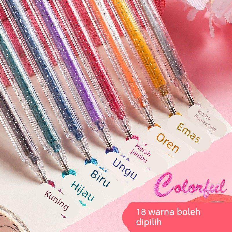 抖音荧光笔变色闪光笔流沙亮晶晶珠光啫喱笔彩色中性笔手账手帐笔,文具电教/文化用品/商务用品,荧光笔,淘宝优惠券,粉丝福利购,淘宝优惠卷