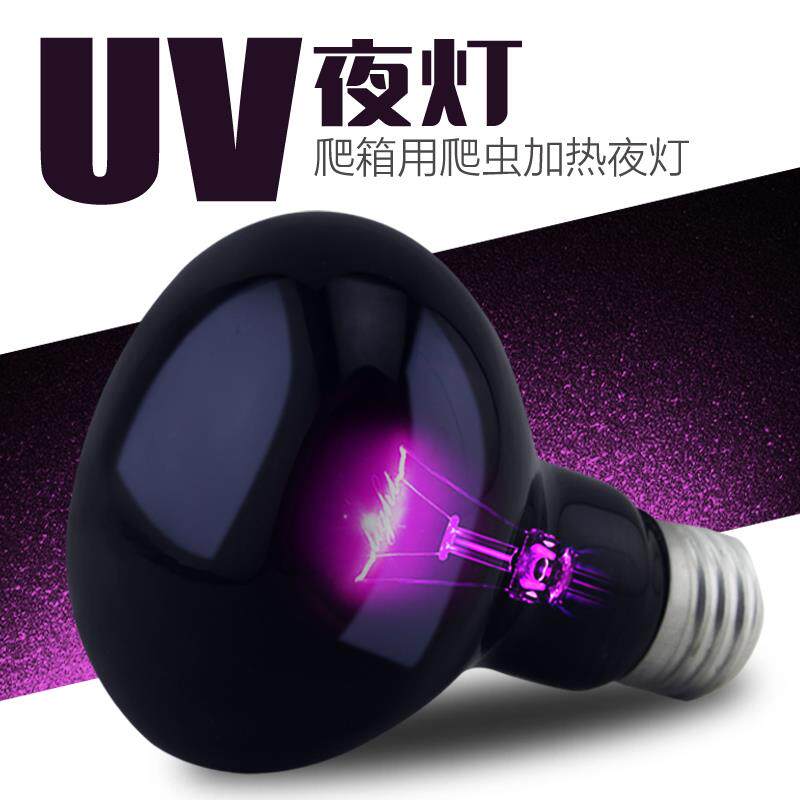 爬虫陆龟夜灯月光灯蜥蜴蛇陶瓷饲养箱uva夜灯黑夜灯宠物加热灯
