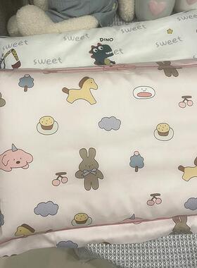 60支长绒棉a型儿童棉卡通枕套缎印花婴儿30X50Cm/35X55