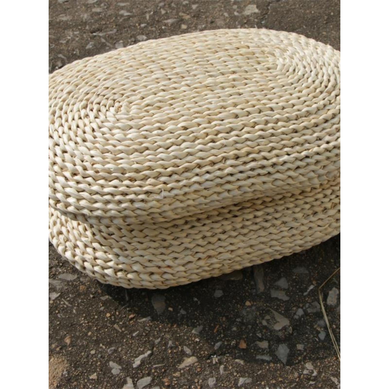 腰部靠背蒲团坐垫草编垫子玉米皮手编草垫子田园枕头办公室椅垫