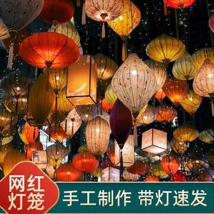饰灯笼工程亮化越南灯笼中秋灯笼 古风灯笼户外防水异形网红古镇装