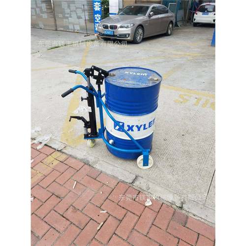 油桶运输车铁桶搬运车手动液压油桶车简易圆桶搬运车