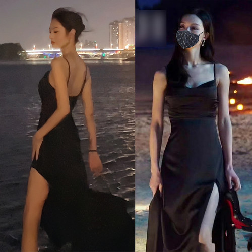 吊带裙性感长裙修身显瘦