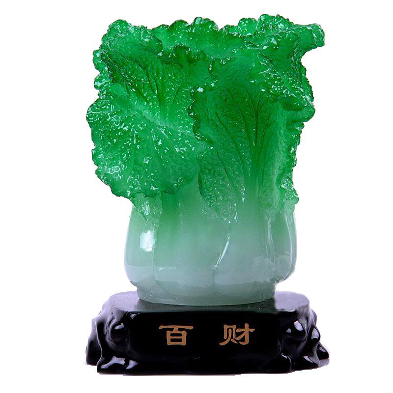 热销白菜笔筒创意时尚复古招财小清新可爱办公室摆件礼品实用定制