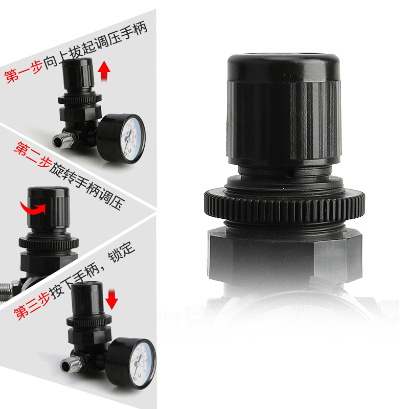 。气泵压力调节器压缩空压机过滤器气压表流减压阀调压阀气源处理