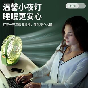 床j上电风扇学生宿舍迷你办公室小风扇桌面台扇摇头 家用电扇台式