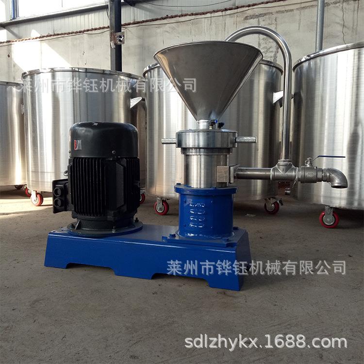不锈钢立式胶体磨骨泥机卫生级果酱芝麻花生酱研磨设备胶体磨厂家