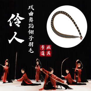 翎子舞蹈道具伶人同款戏曲京剧翎羽翎子毛一对俏花旦手持表演道具