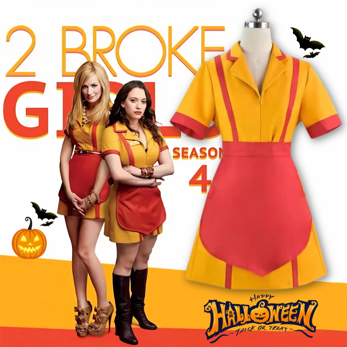 万圣节破产姐妹cos工作服短裙