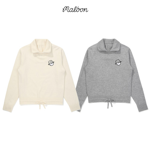MALBON高尔夫女防风二合一针织衫