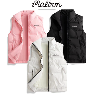 高端高尔夫服装羽绒马甲女款冬季轻薄保暖白鸭绒坎肩外穿羽绒服