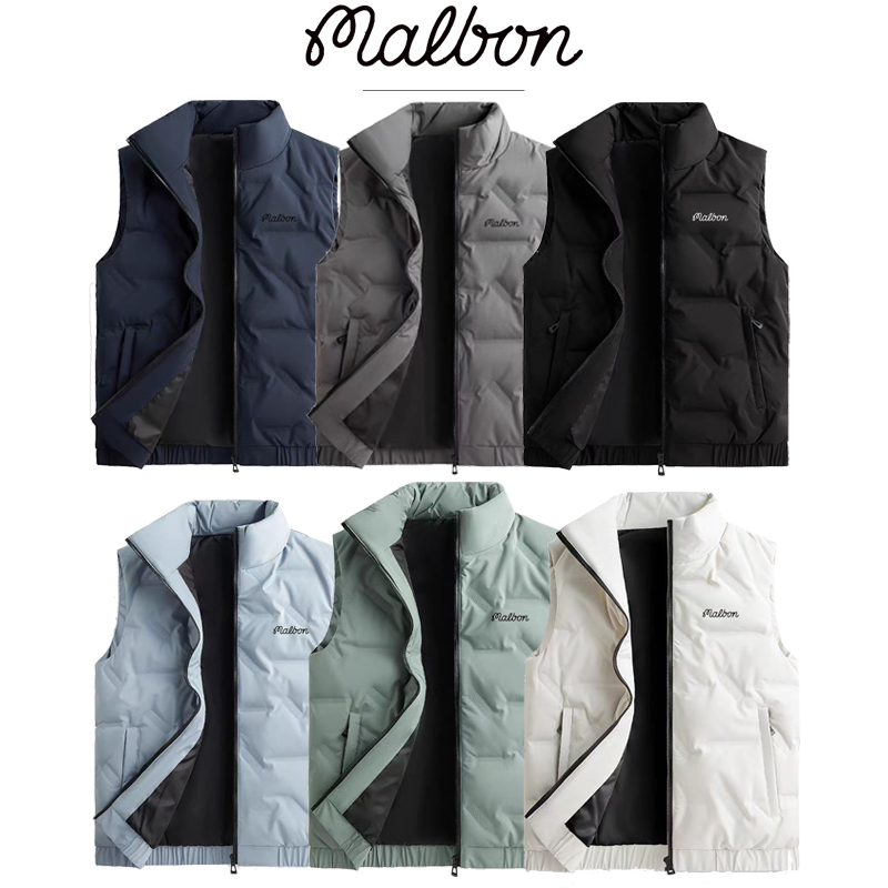 轻奢新品高尔夫服装羽绒马甲男款冬季男坎肩加大码背心保暖羽绒服