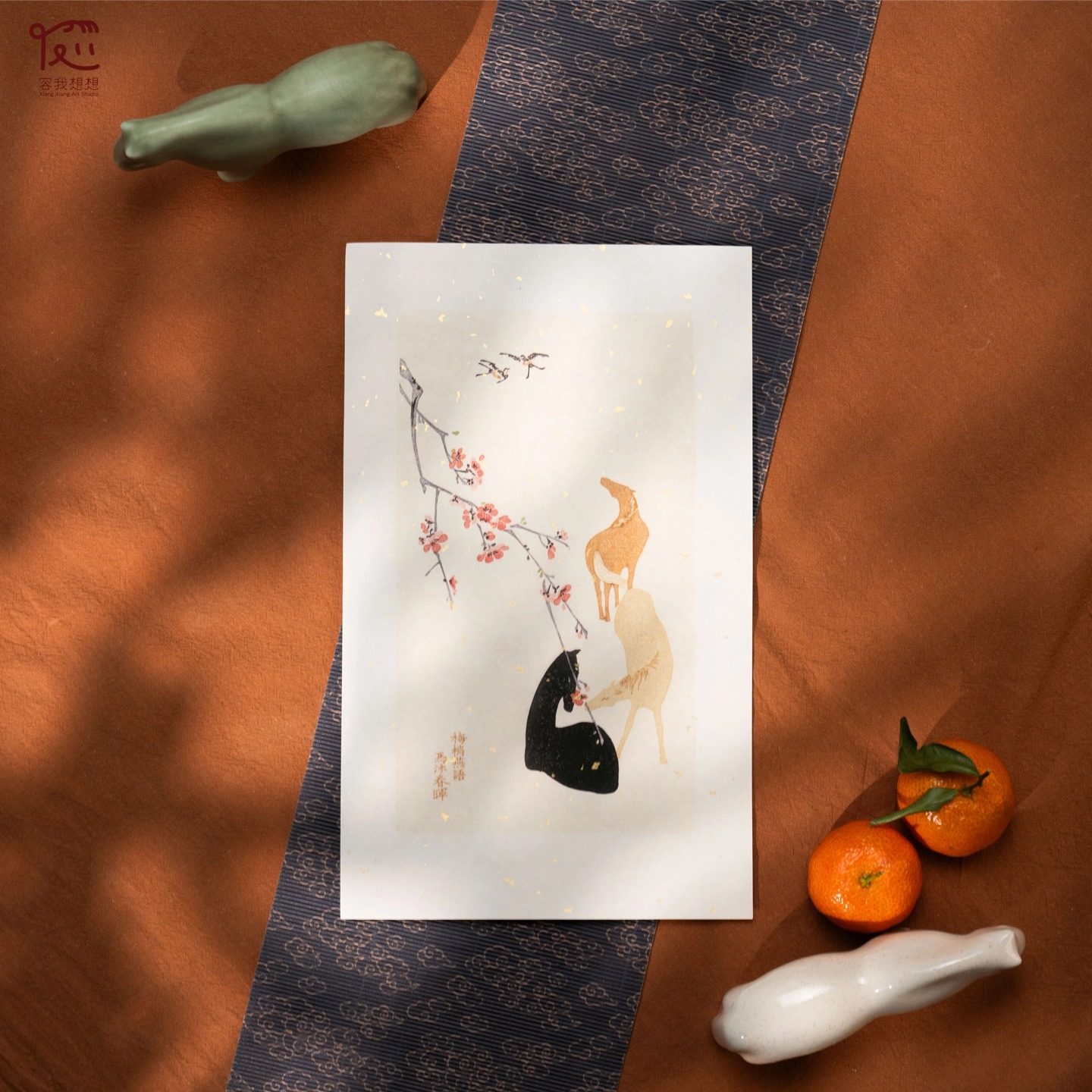 王怡宁《马沐春晖》洒金艺术年画,特色手工艺,年画,淘宝优惠券,粉丝福利购,淘宝优惠卷