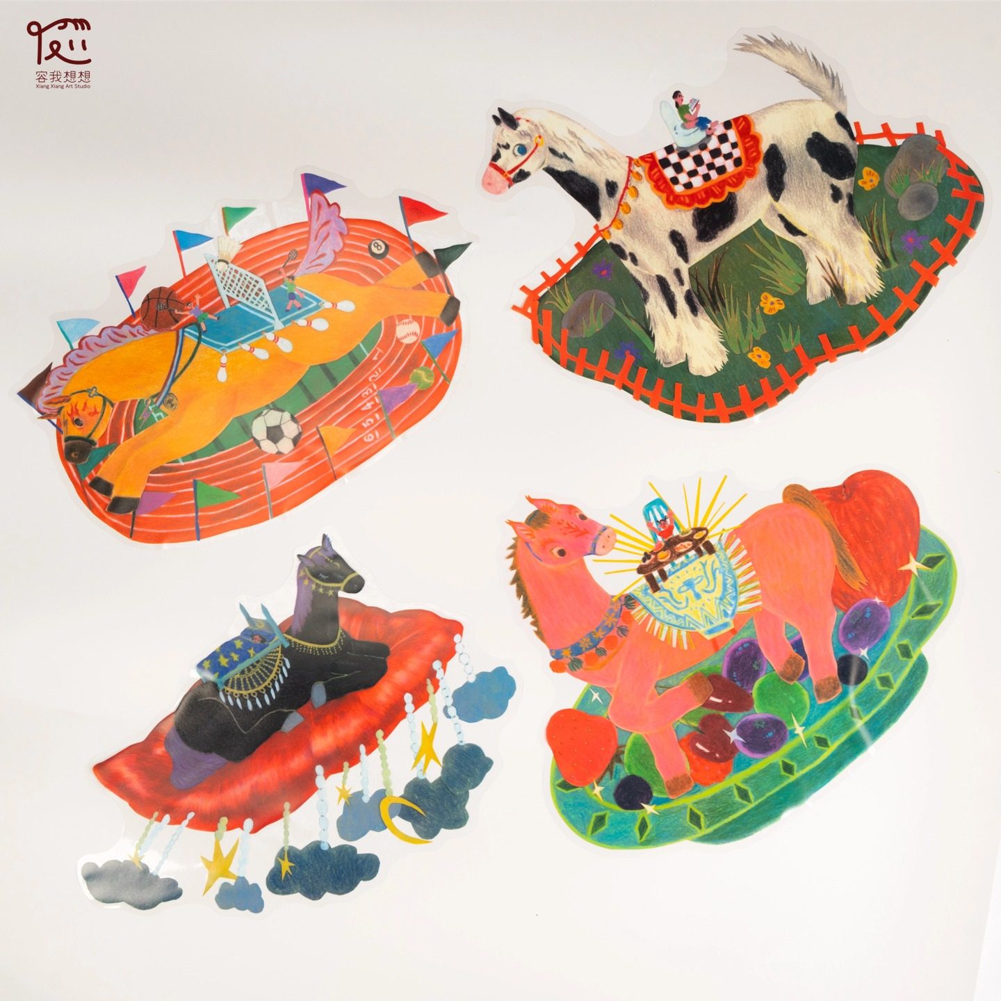 小白《马上成真》艺术静电贴窗花,节庆用品/礼品,福字/窗花/窗贴,淘宝优惠券,粉丝福利购,淘宝优惠卷