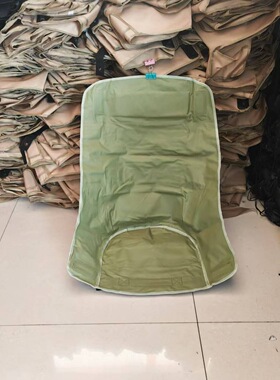 高品质加厚加固高背折叠椅月亮椅替换整体布面垫子坐垫替换布特厚