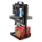 matxatx开放机箱机架双面机箱电脑大板铝合金台式 机风冷