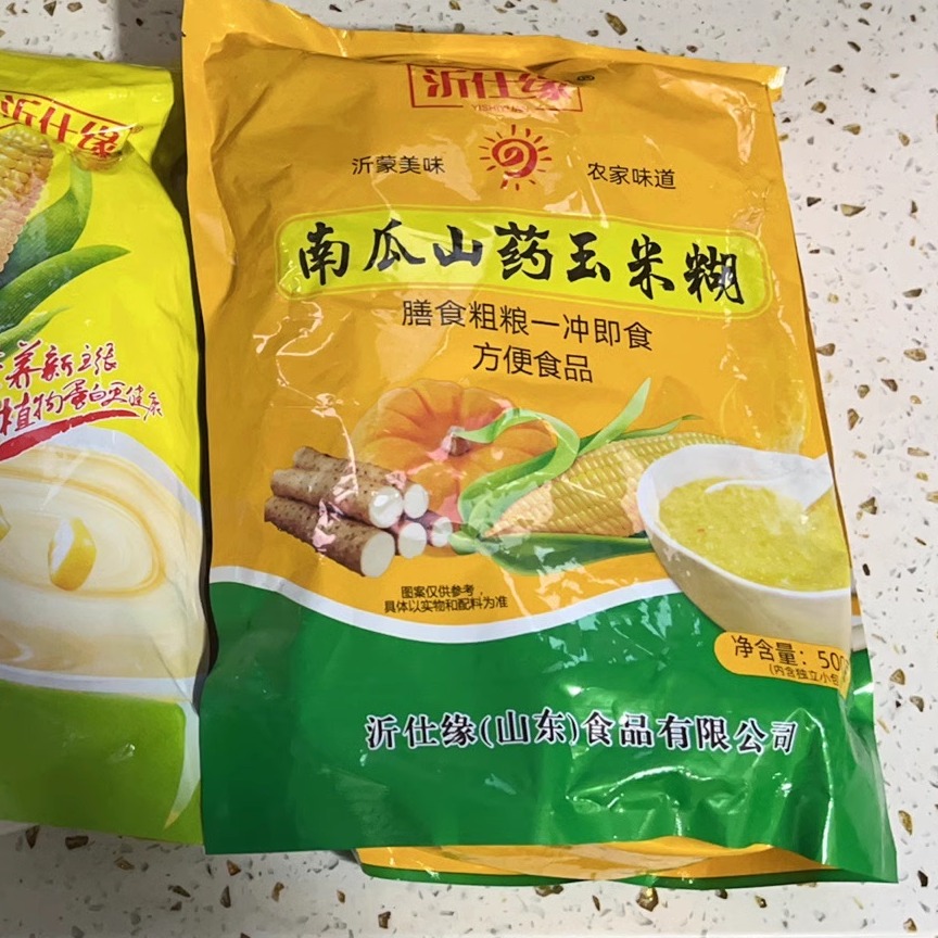 沂仕缘铁棍山药玉米糊不加蔗糖熟玉米糊速食代餐粥原味粗粮-封面