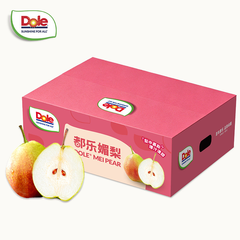 Dole都乐山东媚梨3斤装单果155g+脆甜可口多汁应季新鲜水果包邮