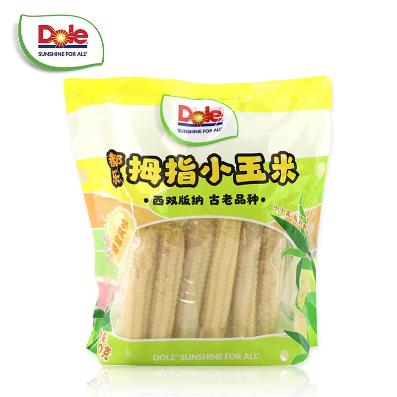 Dole都乐西双版纳拇指玉米1袋750g白糯玉米棒非转基因真空包装