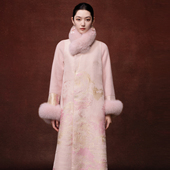 带毛领可拆卸 新中式 气质桃源行大衣 954287558