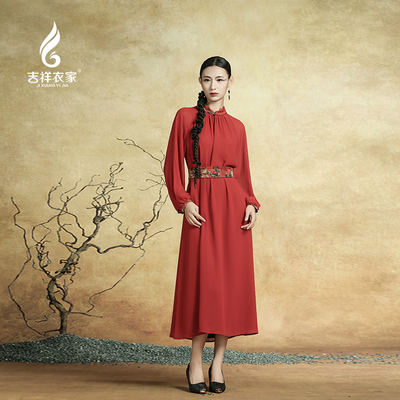 吉祥衣家新中式红尘若梦连衣裙