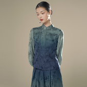 吉祥衣家新中式 山黛远上衣 女装 国风早秋新款 高端气质显瘦修身