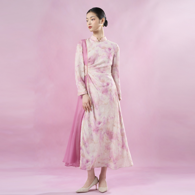 吉祥衣家新中式玉兰芳华连衣裙