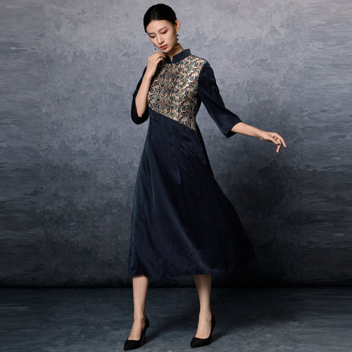 吉祥衣家新中式东方之星连衣裙