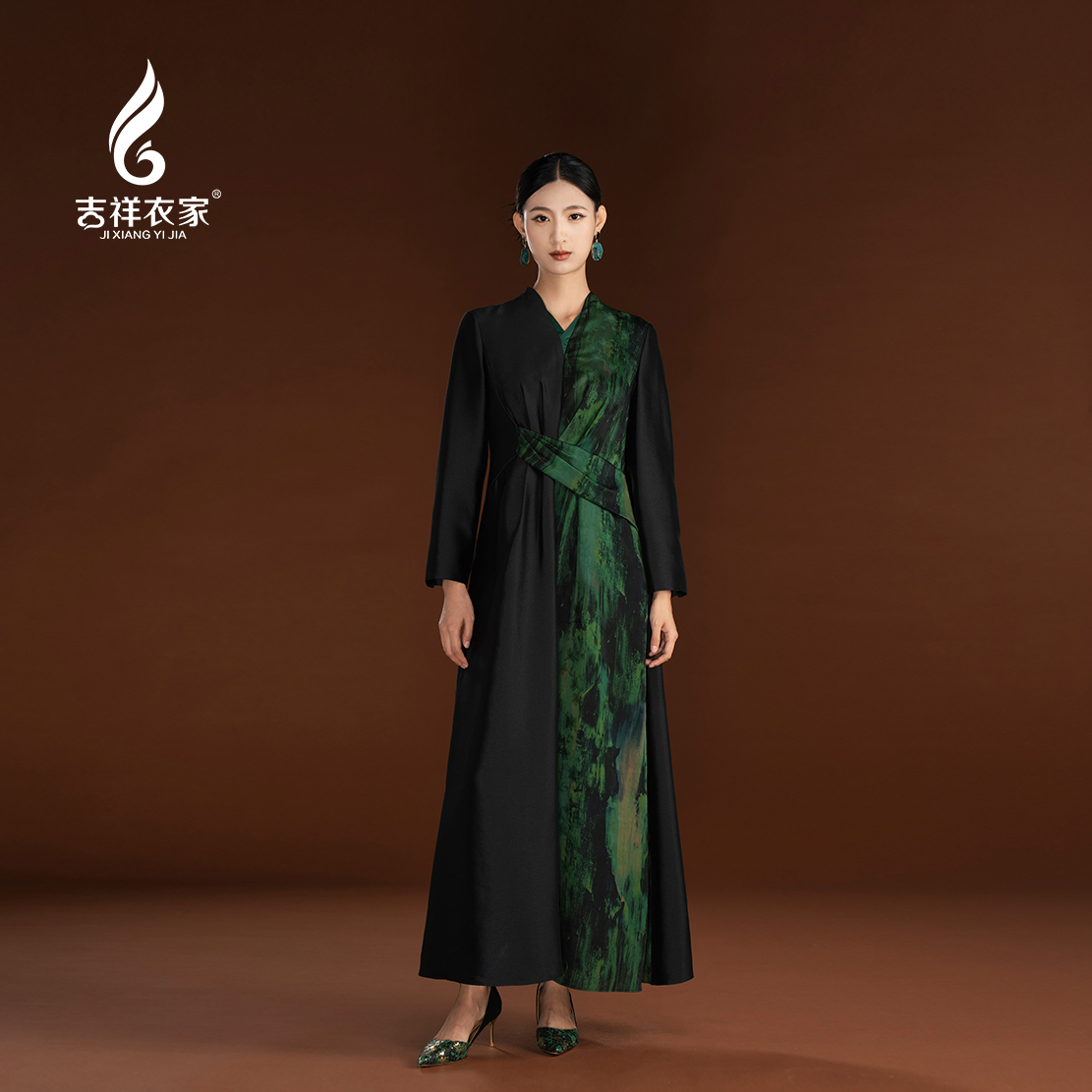 新中式国风春夏新款桑蚕丝连衣裙