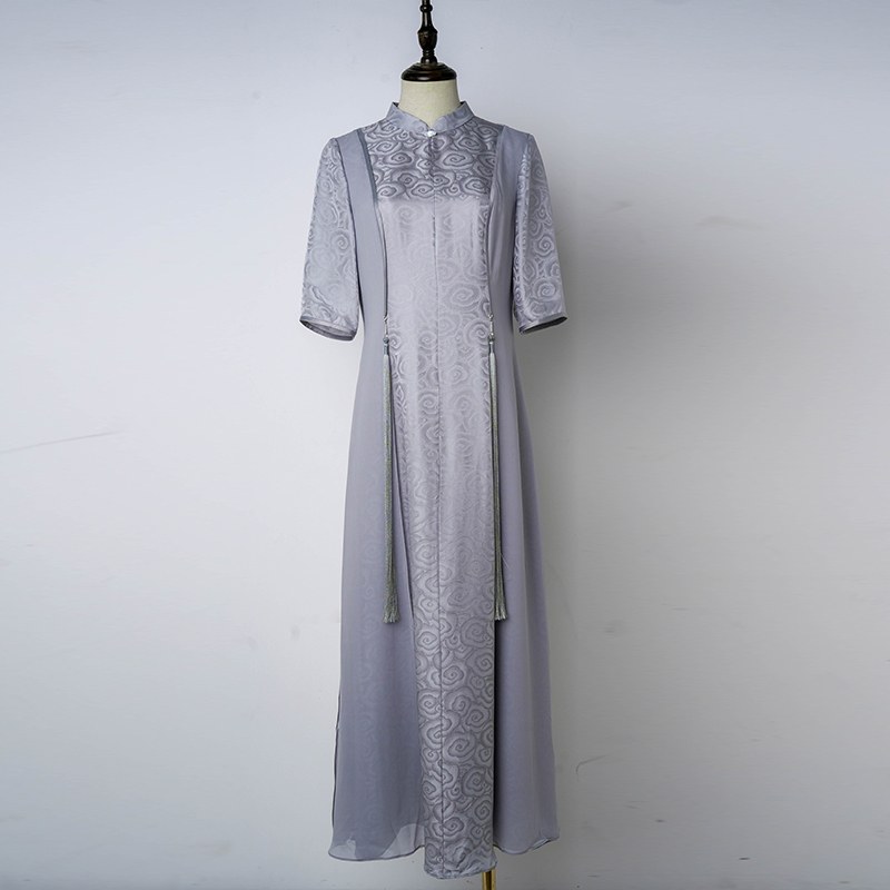 吉祥衣家新中式云水之涯连衣裙